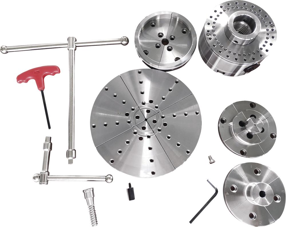 HOLZSTAR Vier-Backenfutter Ø 115 mm Premium-Set