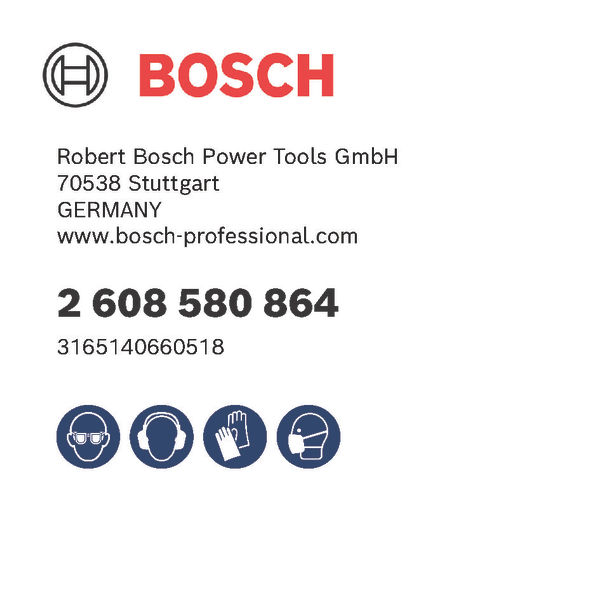 BOSCH Adapter für Diamantbohrkronen, Maschinenseite SDS plus,Kronenseite G 1/2Zoll,240