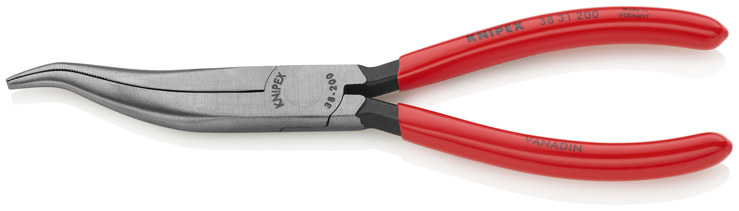 KNIPEX KNIPEX 38 31 200 Mechanikerzange 200 mm schwarz atramentiert mit Kunststoff überzogen poliert KNIPEX KNIPEX 38 31 200 Mechanikerzange 200 mm schwarz atramentiert mit Kunststoff überzogen poliert