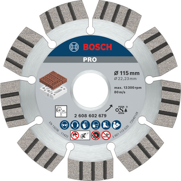 BOSCH PRO Abrasive Diamanttrennscheibe, 115 x 22,23 mm
