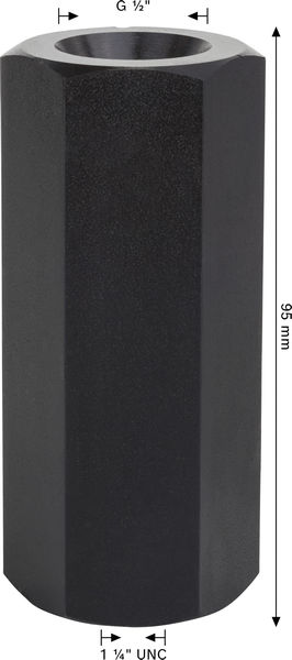 BOSCH Adapter für Diamantbohrkronen, Maschinenseite1 1/4Zoll UNC, Kronenseite G1/2Zoll