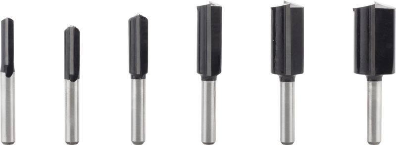 BOSCH PRO Nutfräser-Set, Schaft 1/4", 6-tlg