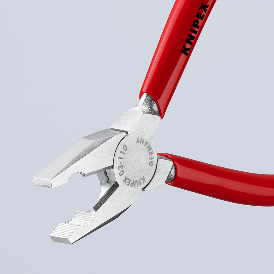 KNIPEX KNIPEX 03 03 110 Mini-Kombizange 110 mm verchromt mit Kunststoff überzogen KNIPEX KNIPEX 03 03 110 Mini-Kombizange 110 mm verchromt mit Kunststoff überzogen