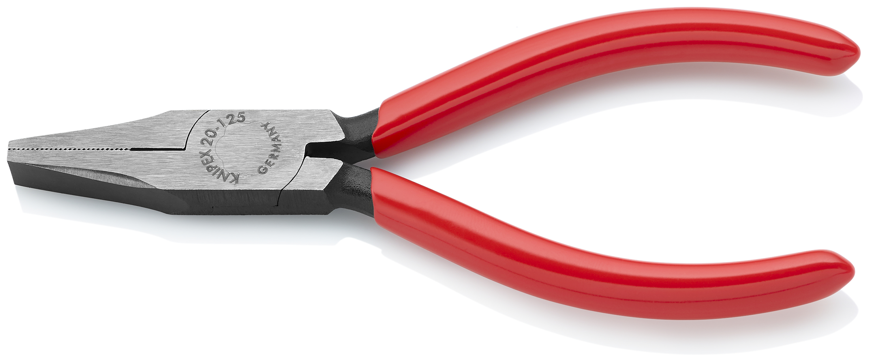 KNIPEX KNIPEX 20 01 125 Flachzange 125 mm schwarz atramentiert mit Kunststoff überzogen poliert KNIPEX KNIPEX 20 01 125 Flachzange 125 mm schwarz atramentiert mit Kunststoff überzogen poliert