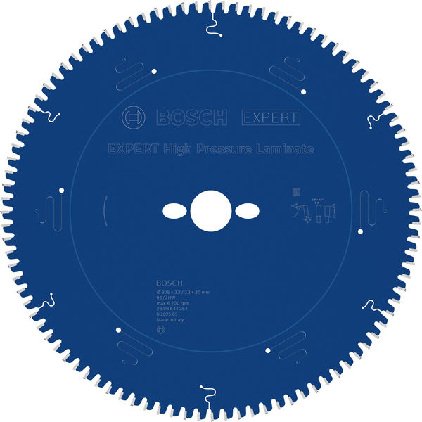 BOSCH EXPERT High Pressure Laminate Kreissägeblatt, 305x3,2/2,2x30 mm, Z96 BOSCH EXPERT High Pressure Laminate Kreissägeblatt, 305x3,2/2,2x30 mm, Z96