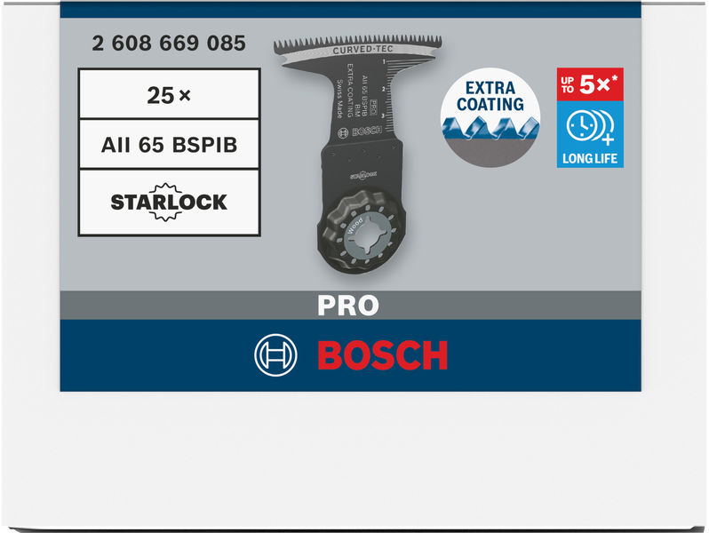 BOSCH PRO AII 65 BSPIB Blatt für Multifunktionswerkzeuge, 65 x 40 mm