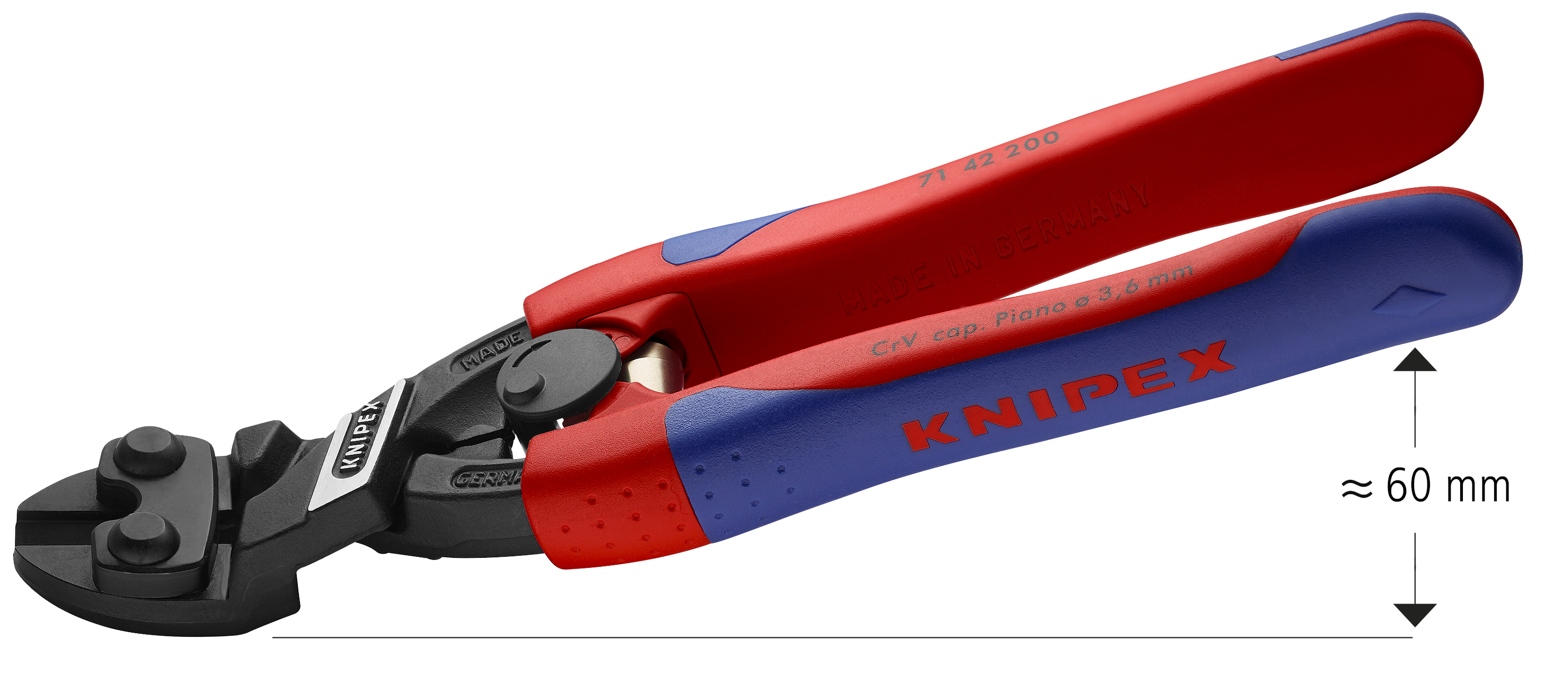 KNIPEX KNIPEX 71 42 200 CoBolt® 200 mm schwarz atramentiert mit schlanken Mehrkomponenten-Hüllen KNIPEX KNIPEX 71 42 200 CoBolt® 200 mm schwarz atramentiert mit schlanken Mehrkomponenten-Hüllen