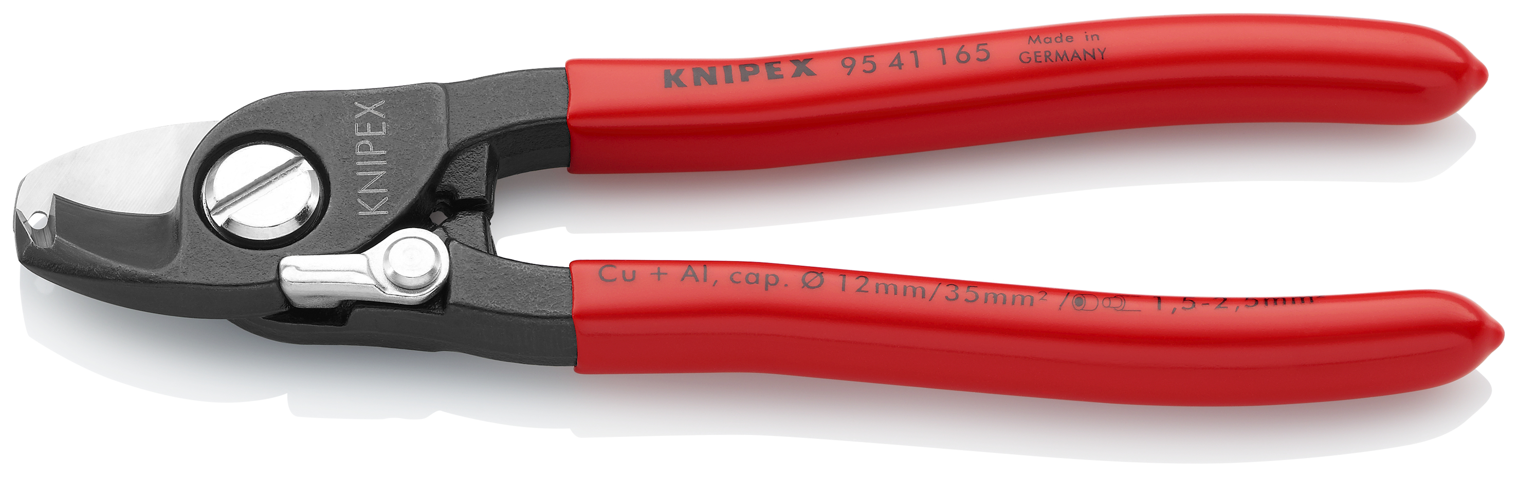 KNIPEX KNIPEX 95 41 165 Kabelschere 165 mm brüniert mit Kunststoff überzogen