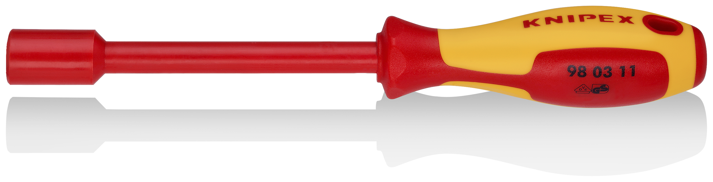 KNIPEX KNIPEX 98 03 11 Steckschlüssel mit Schraubendreher-Griff 237 mm brüniert isoliert mit Mehrkomponenten-Hüllen, VDE-geprüft KNIPEX KNIPEX 98 03 11 Steckschlüssel mit Schraubendreher-Griff 237 mm brüniert isoliert mit Mehrkomponenten-Hüllen, VDE-geprüft