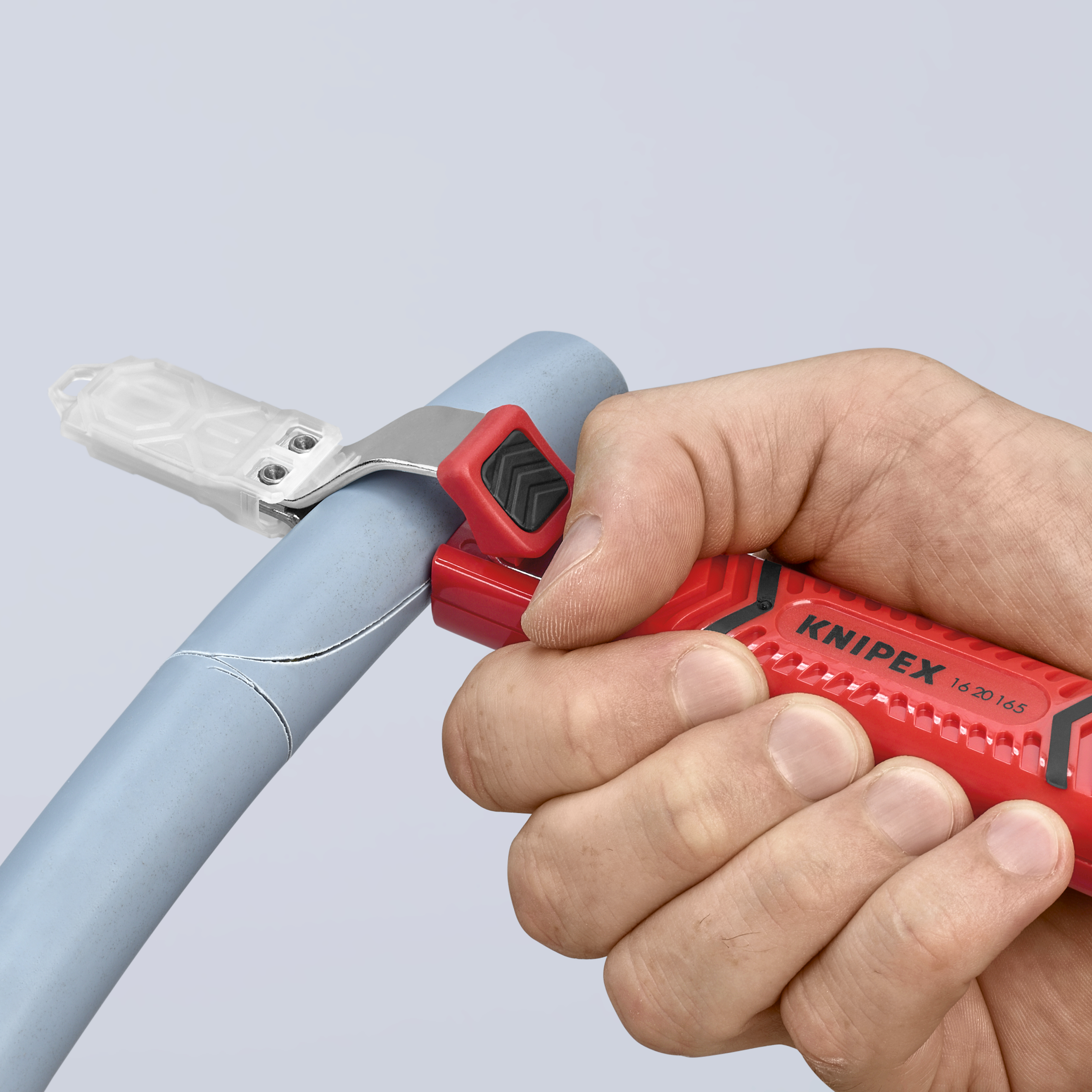 KNIPEX KNIPEX 16 20 165 SB Abmantelungswerkzeug mit Schleppklinge 165 mm schlagfestes Kunststoffgehäuse