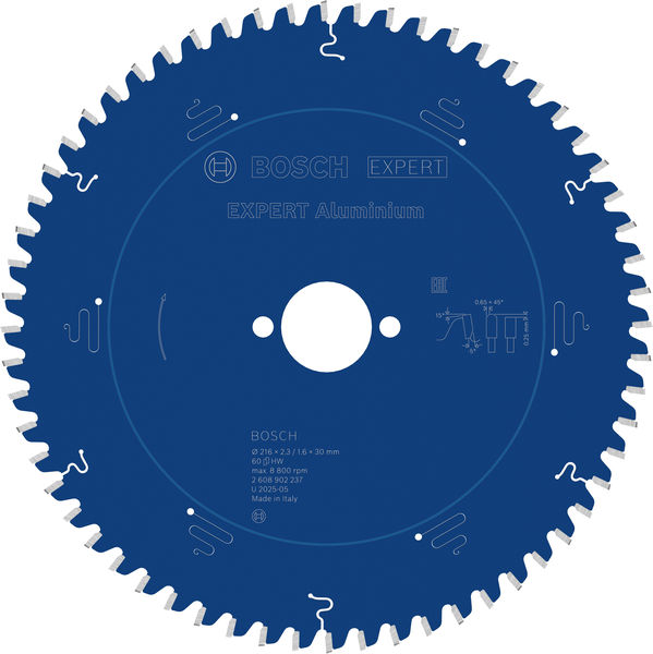 BOSCH EXPERT Aluminium Kreissägeblatt, 216x30 mm, Z60 BOSCH EXPERT Aluminium Kreissägeblatt, 216x30 mm, Z60