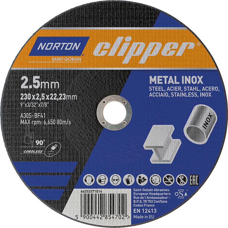 CLIPPER Trennscheibe Metall-Inox A30S-230x2.5x22.23mm