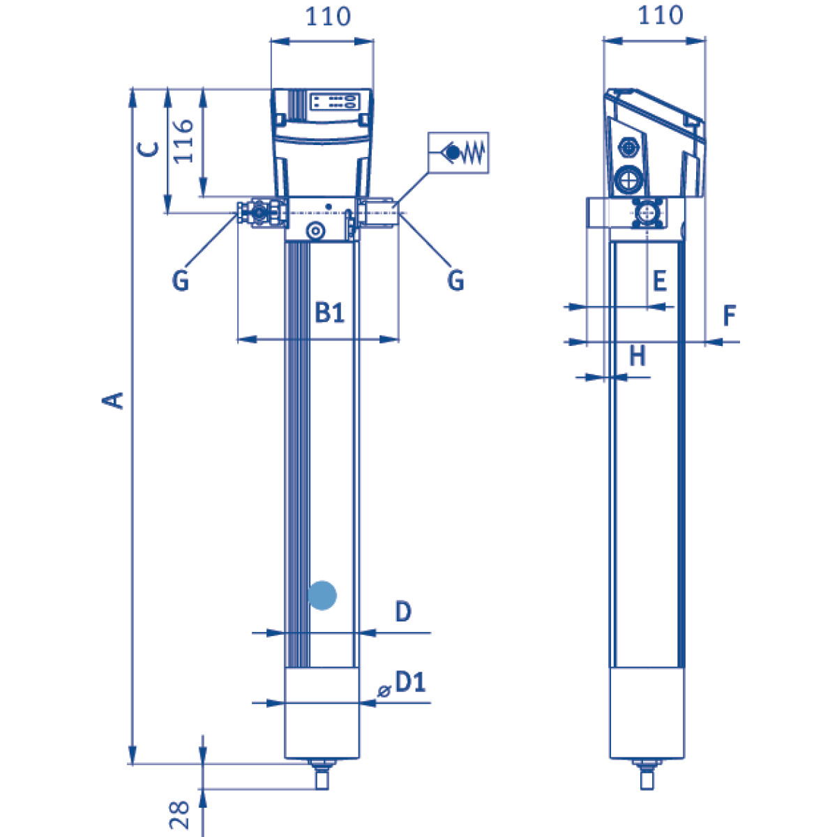 AIRCRAFT Membrantrockner DRYPOINT M eco control DEC1-30S AIRCRAFT Membrantrockner DRYPOINT M eco control DEC1-30S