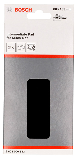 BOSCH Schleiftellerschoner, 80 x 133 mm, 2x