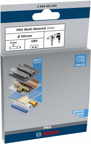 BOSCH PRO Multi Material clean Scheibenbürste, gerader Schaft, 100 x 1 mm BOSCH PRO Multi Material clean Scheibenbürste, gerader Schaft, 100 x 1 mm
