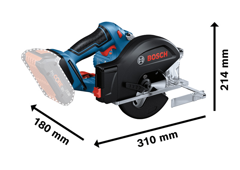 BOSCH Akku-Kreissäge GKM 18V-50 Professional