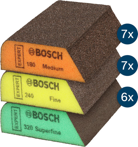 BOSCH EXPERT S470 Kombiblock, 69x97x26 mm, mittel/fein/superfein, 20 Stk BOSCH EXPERT S470 Kombiblock, 69x97x26 mm, mittel/fein/superfein, 20 Stk