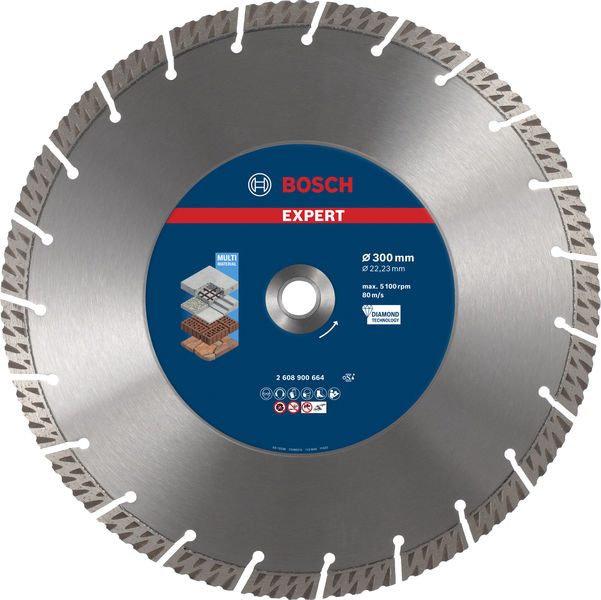 BOSCH EXPERT Multi Material Diamanttrennscheibe, 300x22,23 mm BOSCH EXPERT Multi Material Diamanttrennscheibe, 300x22,23 mm