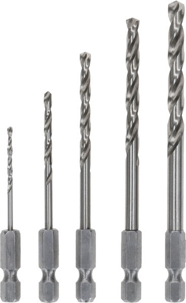 BOSCH PRO Metal HSS-G Hex Spiralbohrer Set, 5-tlg. BOSCH PRO Metal HSS-G Hex Spiralbohrer Set, 5-tlg.