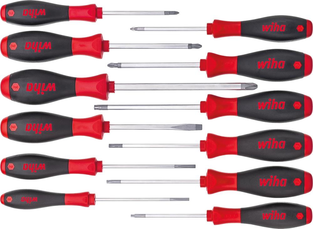 WIHA Schraubendreher Set SoftFinish gemischt 12-tlg. WIHA Schraubendreher Set SoftFinish gemischt 12-tlg.