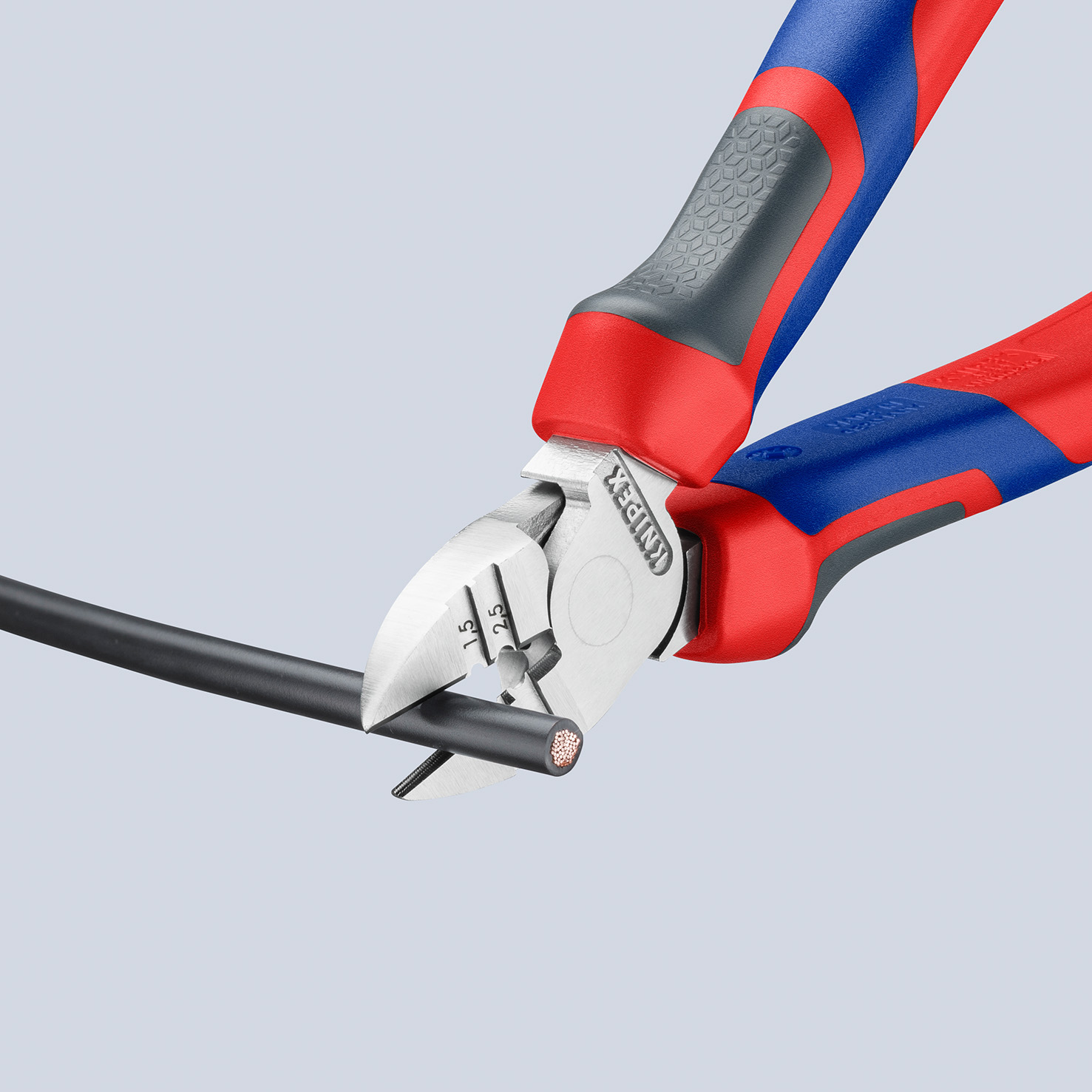 KNIPEX KNIPEX 14 25 160 Abisolier-Seitenschneider 160 mm verchromt mit Comfort-Griffen KNIPEX KNIPEX 14 25 160 Abisolier-Seitenschneider 160 mm verchromt mit Comfort-Griffen