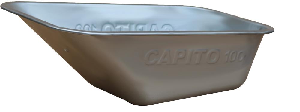 NEUTRAL Mulde 100l f. Eurocar 100verzinkt, gelocht, 1,0mm