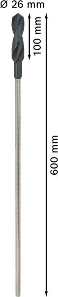 BOSCH PRO Wood HSS Installationsbohrer, 26 x 100 x 600 mm BOSCH PRO Wood HSS Installationsbohrer, 26 x 100 x 600 mm