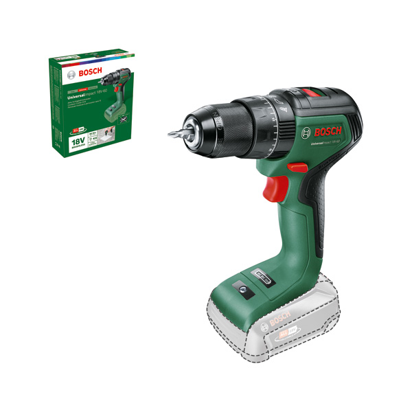 BOSCH Akku-Schlagbohrmaschine UniversalImpact 18V-60 BOSCH Akku-Schlagbohrmaschine UniversalImpact 18V-60