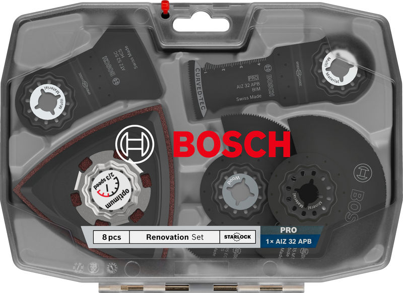 BOSCH Renovierungs-Blätter-Set für oszillierende Multifunktionswerkzeuge, 8-teilig