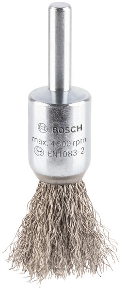 BOSCH PRO Stainless Steel clean Pinselbürste, gerader Schaft, 15 x 0,2 mm