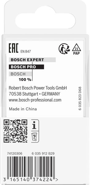 BOSCH PRO Falzfräser, 6,4 mm, Schaft 6 mm BOSCH PRO Falzfräser, 6,4 mm, Schaft 6 mm
