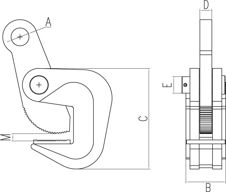 PLANETA Hebeklemme HPC-2-2 Tragfähigkeit 2000 kg