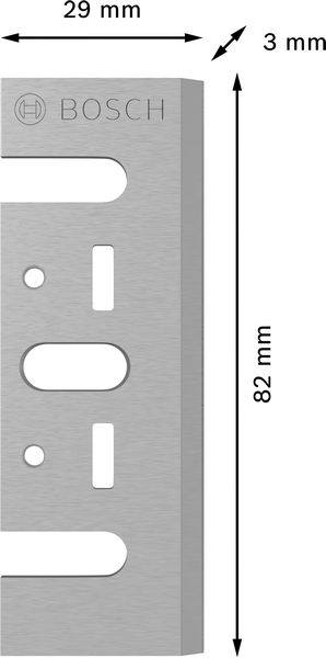 BOSCH PRO Hobelmesser, 82 x 29 x 3 mm, 2 Stk