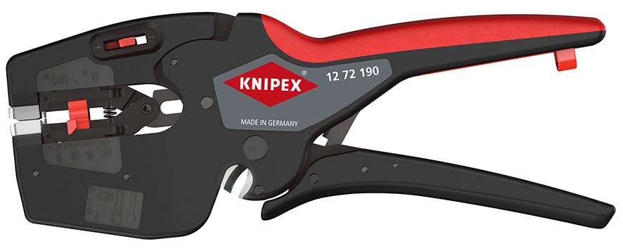 KNIPEX KNIPEX 12 72 190 SB NexStrip® Elektriker-Multiwerkzeug 190 mm mit rutschhemmenden Kunststoff-Hüllen