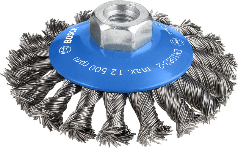 BOSCH PRO Metal heavy Kegelbürste, 100 x 0,5 mm, Gewinde BOSCH PRO Metal heavy Kegelbürste, 100 x 0,5 mm, Gewinde