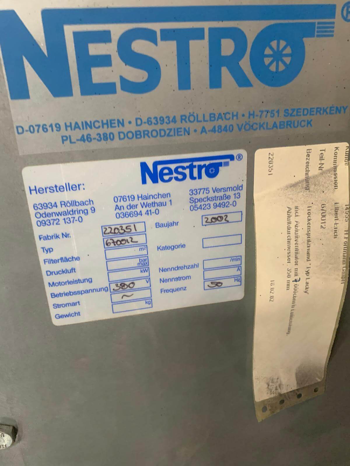 NESTRO Spritzwand Lacky 1400x1400 NESTRO Spritzwand Lacky 1400x1400