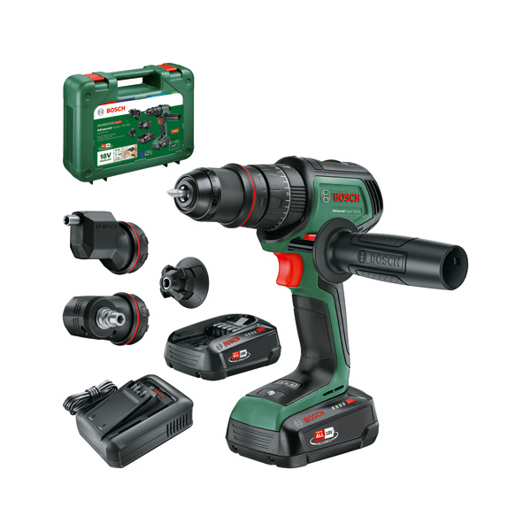 BOSCH Akku-Schlagbohrmaschine AdvancedImpact 18V-80 QuickSnap, 2x Akku 2.5Ah, Aufsätze BOSCH Akku-Schlagbohrmaschine AdvancedImpact 18V-80 QuickSnap, 2x Akku 2.5Ah, Aufsätze