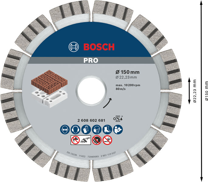 BOSCH Diamanttrennscheibe Best for Abrasive