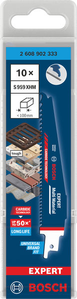 BOSCH EXPERT Multi Material S959XHM Säbelsägeblatt, 10-tlg.