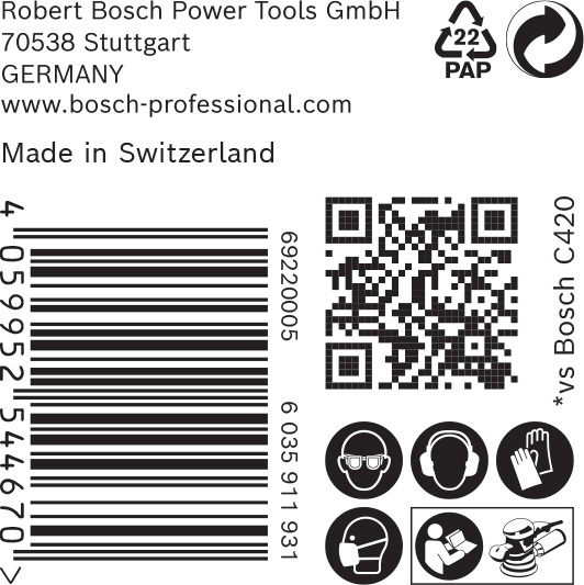 BOSCH EXPERT C470 Schleifscheibe, 125mm, K150, Multilochung, 50-tlg. BOSCH EXPERT C470 Schleifscheibe, 125mm, K150, Multilochung, 50-tlg.