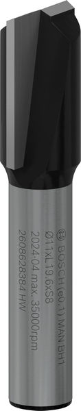 BOSCH PRO Nutfräser, zweischneidig, Ø 11 x L 19,6, Schaft 8 mm