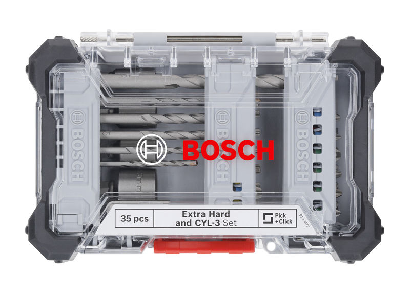 BOSCH Extra Hard Schrauberbit- und CYL-3 Bohrer-Set, 35-tlg.