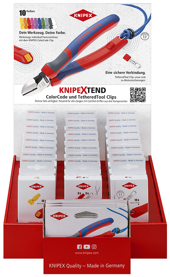 KNIPEX KNIPEX 00 18 01 V47 Verkaufsdisplay TEND 1 24-teilig Farbauswahl 1 350 mm