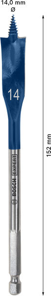 BOSCH EXPERT Self Cut Speed Flachfräsbohrer, 14 x 152 mm