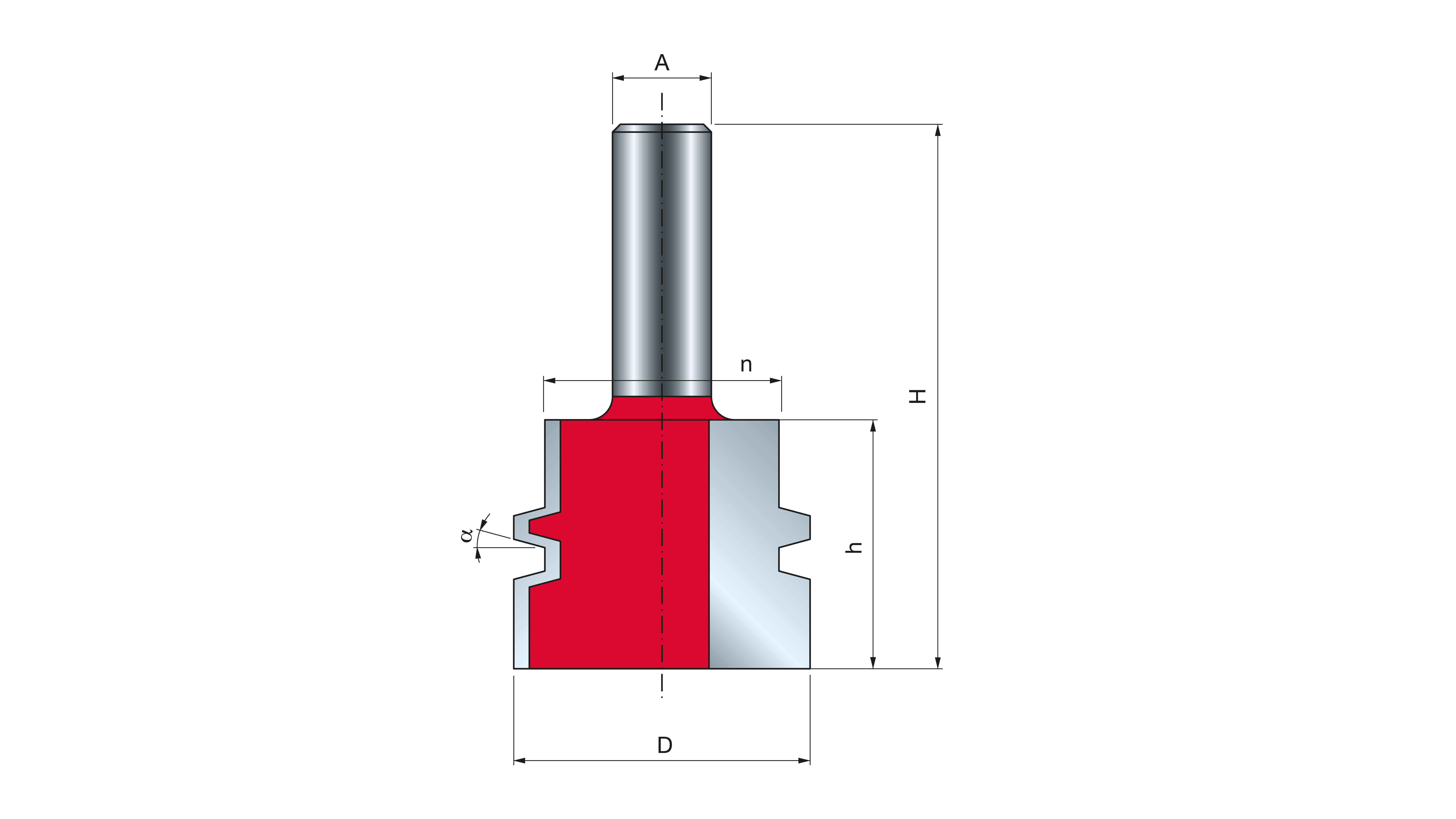 FREUD Profil-Verleimfräser Schaft 12 mm 32 x 38mm FREUD Profil-Verleimfräser Schaft 12 mm 32 x 38mm