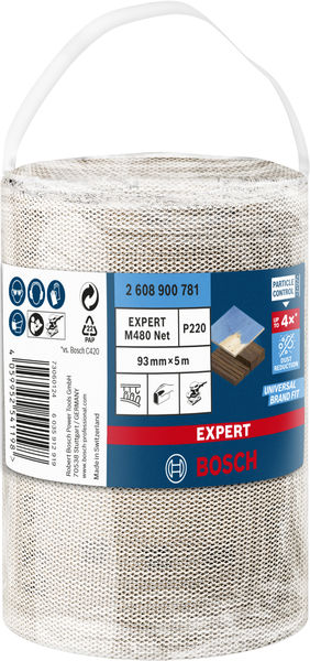 BOSCH EXPERT M480 Schleifnetzrolle, 93x5000mm, K22