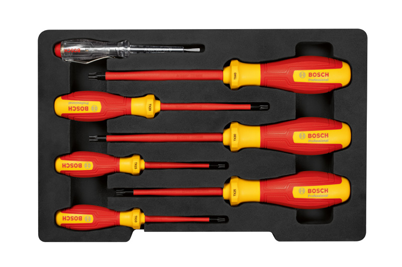 BOSCH VDE Schraubendreher-Set TX, 7-tlg. BOSCH VDE Schraubendreher-Set TX, 7-tlg.