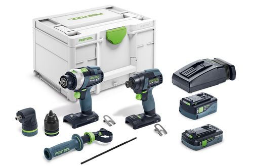 FESTOOL Schrauber- und Bohrer-Set TID 18 5,0/4,0-Set TPC 18/4