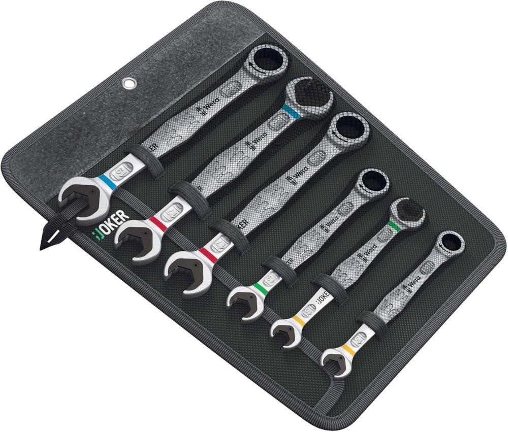 WERA Maul-Ringratschen-/Doppelschlüssel-Satz 6000/6002 JOKER 6 Set WERA Maul-Ringratschen-/Doppelschlüssel-Satz 6000/6002 JOKER 6 Set