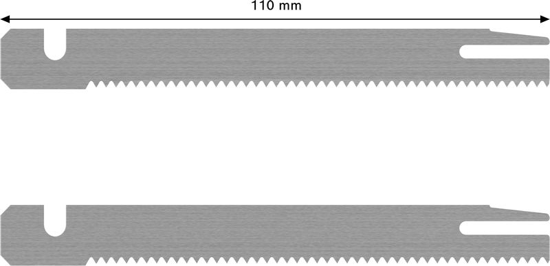 BOSCH 2-teiliges Säbelsägeblatt-Set für Schaumstoffsägen, 70 mm